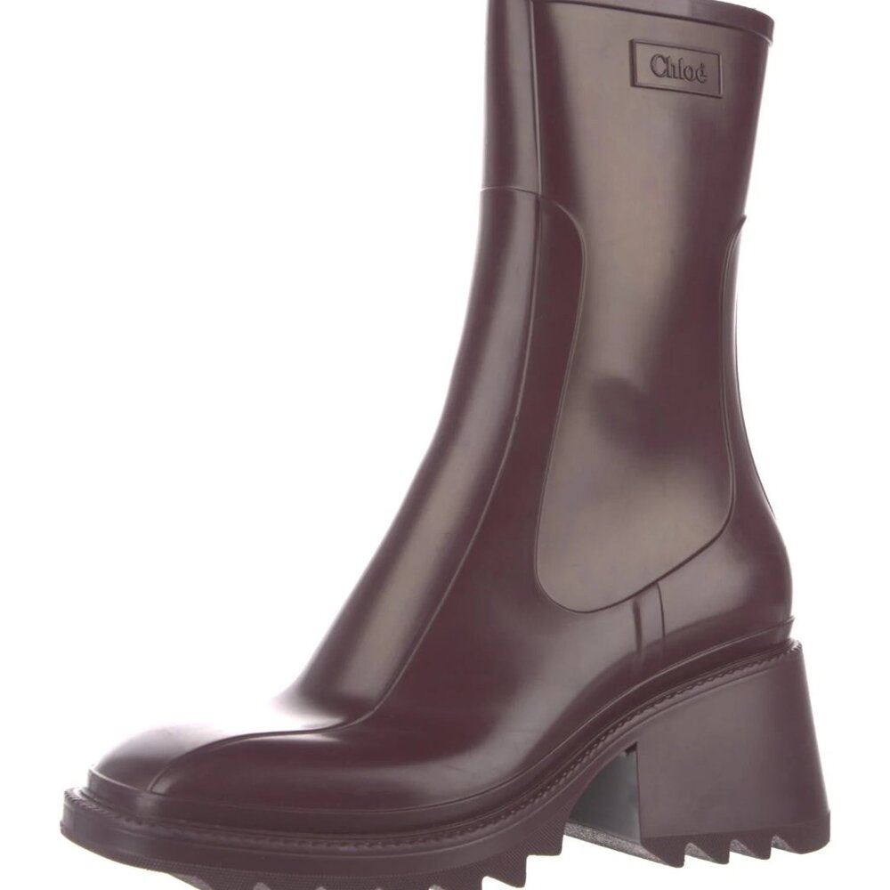 Chloé Rubber Rain Boots -  IT 40 - Picture 8 of 8